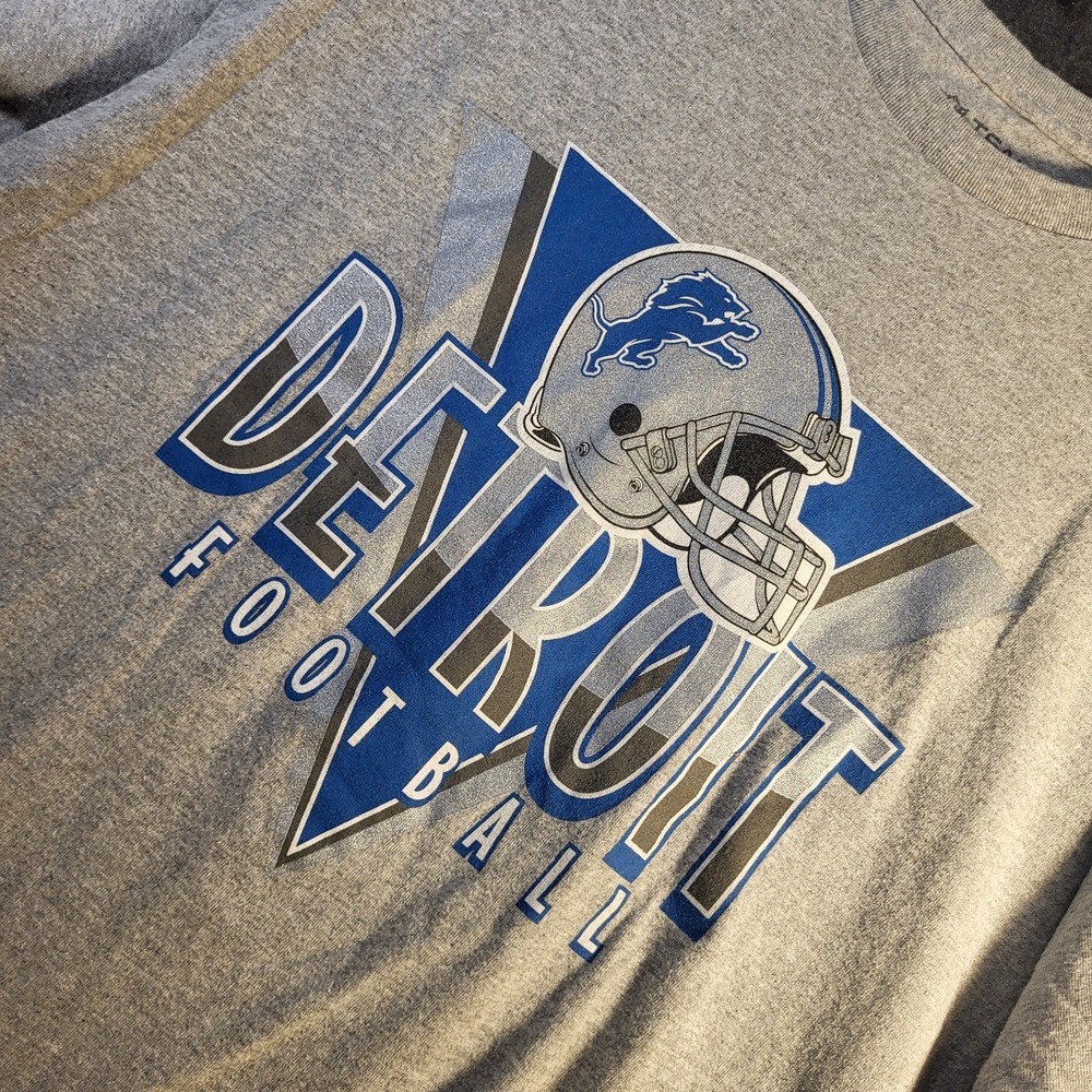 Detroit Lions T-Shirt Men's XL Gray NFL Team Apparel